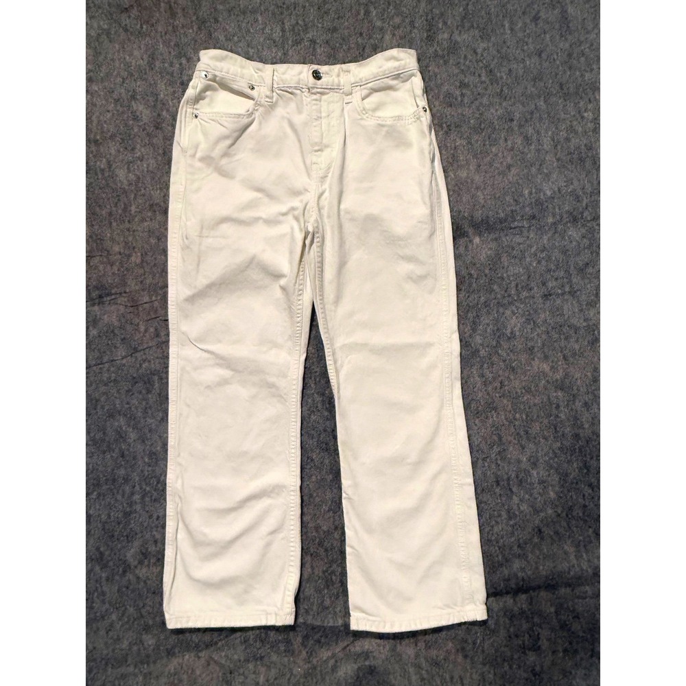 Current/Elliott White Straight Leg Denim Jeans‎ Size 28 High Rise 688